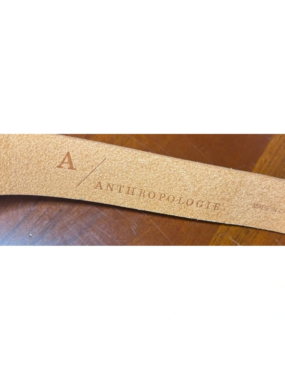 NWOT Anthropologie Chantal Leather Belt In Neutral  Size Small